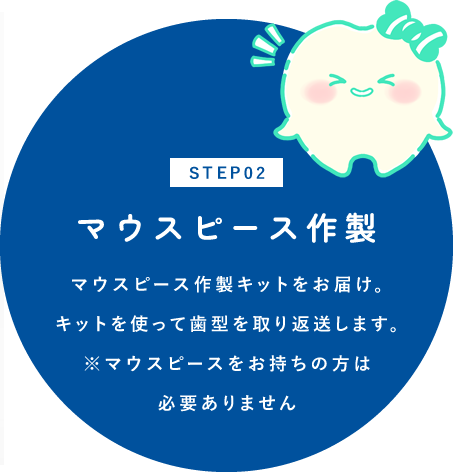 STEP02：マウスピース作製